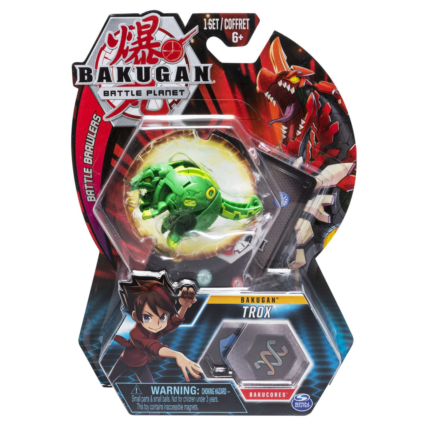 Bakugan, Trox, Créature transformable à collectionner de 5 cm, à partir de 6 ans