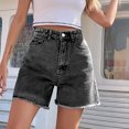 thumbnail image 4 of JMYHOAM Jeans Short en Jean pour Femmes Shorts Décontractés Mo Taille Haute, 4 of 7