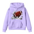 thumbnail image 1 of Kcodviy Tout-Petits Enfants Fans de Football Garçons 4T Veste Ado Chandail Joueur Sports 12 Mois Garçon Chandail à Capuchon Rétro Enfants Garçons Filles Chandail Tout-Petit Rugby Chandail à Capuchon Chandail, 1 of 6