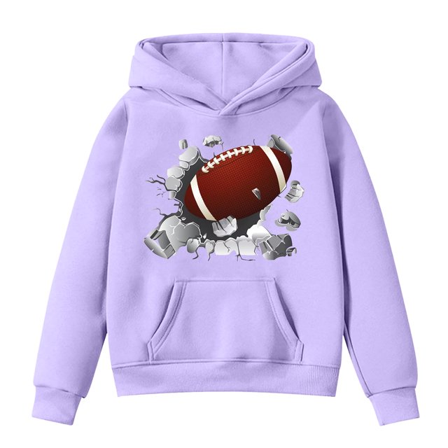Kcodviy Tout-Petits Enfants Fans de Football Garçons 4T Veste Ado Chandail Joueur Sports 12 Mois Garçon Chandail à Capuchon Rétro Enfants Garçons Filles Chandail Tout-Petit Rugby Chandail à Capuchon Chandail