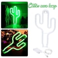 thumbnail image 1 of Kbndieu Neon Lights Usb Battery Box Green Light Cactus Shape Neon Light Home Essentials, 1 of 7