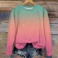 thumbnail image 4 of Yuyuzo Chandails en Molleton pour Filles Col Rond Manches Longues Décontracté Confortable Bloc de Couleur Pull d'Automne, 4 of 5
