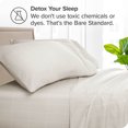 thumbnail image 3 of Bare Home Pillowcase Set - Premium 1800 Collection - Double Brushed - Ultra Soft - Standard Size, Grid - Stone/White, 2 Count, 3 of 5