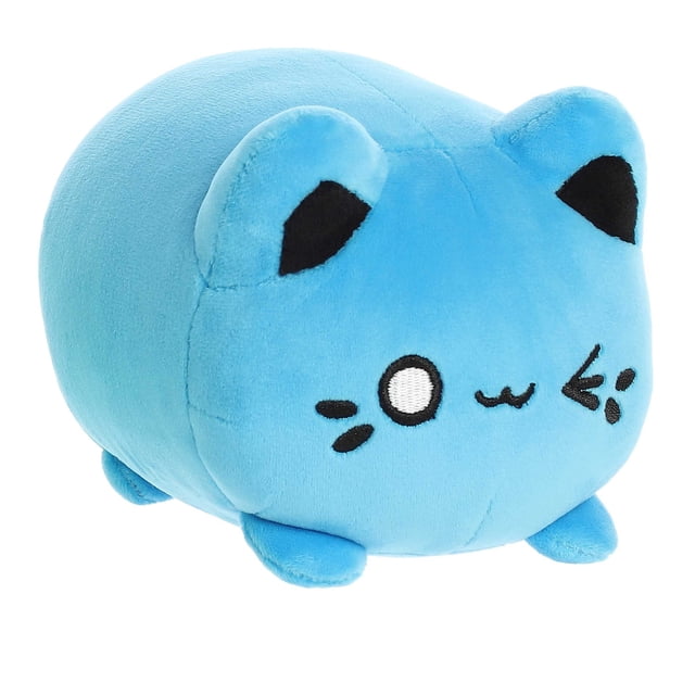 Aurora Stuffed Animals Tasty Peach-Meowchi Electric Blue 7"
