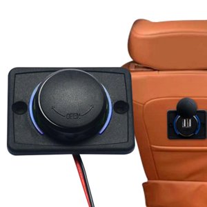 Car Charger Adapter 12V-24V Fast Dual Car Charger Adapter 3.1A Car USB Charger With Double Port LED Indicator Light For Bus