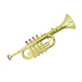 thumbnail image 3 of Lightweight Trumpet Wind Instrument Kids Children Early Education Gold, 3 of 8