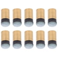thumbnail image 1 of Embout de Snooker, Embout de Queue de Billard, Cuivre+cuir PU 10 Pcs pour Embout à Coller Embout de Queue de Snooker 10 mm, 1 of 8