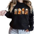 thumbnail image 2 of Mode Chandails à Capuchon pour Femmes 2023 Halloween Mode Décontractée Aguichant Imprimée Manches Longues Col Rond Chandail Blouse Hauts Chandails en Molleton Sans Capuche 50 % de Réduction Liquidation Costumes Halloween/noël, 2 of 8