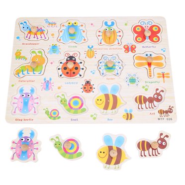 Educational Toy Wooden,Baby Toys Montessori Wooden Hand Grab Board Educational Game Expertly Crafted