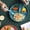 Army Green, variant on Jubipavy Dividing Dividing Tableware Set Three Dividing Dessert Breakfast With Spoon Fork Chopsticks