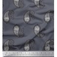 thumbnail image 1 of Soimoi Silk Fabric Paisley Block Decor Fabric Printed Yard 42 Inch Wide, 1 of 3