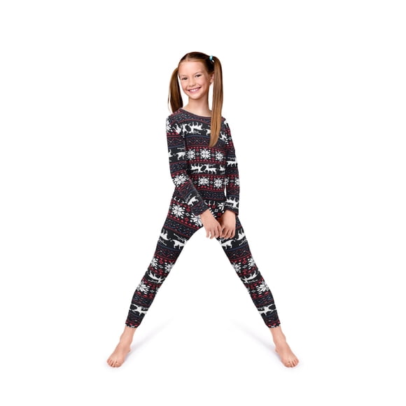 Rocky Thermal Underwear Kids Girls Thermal Underwear Set Long Johns kid Thermals Kid Base Layer kids thermals top bottom set Winter Clothes Shirt Pants Ski/Extreme Cold (Christmas XL)