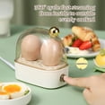 thumbnail image 4 of Piwvid Electric Hard Boiled Egg Maker Steamer, Rapid Egg Cooker with 2 Eggs Capacity, Timing Function, Detachable Design, for Kitchen Breakfast, Easy Cooking, 4 of 9