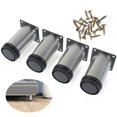 thumbnail image 1 of EIMELI Pieds de Meuble en Acier Inoxydable 4 Pcs Armoire en Métal Pieds de Meuble Réglables pour Sofa Table Armoires Étagères Ensemble, 1 of 11