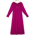 thumbnail image 1 of Crescentt Pyjama en Modal de Luxe, Respirant et Confortable, Ensemble de Pyjama Ultra Doux pour Femmes, Ensemble de Pyjama Classique en Modal à Manches Longues - Mûrier, Moyen, 1 of 2