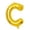 C, variant on Riforla Gold Letters Balloons Wedding Birthday Party Decorations Banner Party Gold Letters Balloons Party Flag Balloon Set Home Decor G