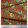 thumbnail image 2 of Soimoi Poly Georgette Fabric Floral,Circle & Bird Artistic Print Fabric by Yard 42 Inch Wide, 2 of 3