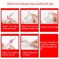 thumbnail image 3 of pitrice Tour de Manucure Poignée de Perceuse à Ongles Antirouille Alliage d'Aluminium ABS Accessoires Format Compact Pratique Automatique Accessoires pour Ongles Poignées de Machine Rose Pâle, 3 of 9