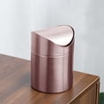 thumbnail image 4 of Elegant Gold Small Recycling Push Lid Can Suitable For Desk And Bathroom Stylish Waste, 4 of 6