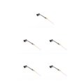 thumbnail image 2 of yingyy Model Railway Lamp Outdoor 1:87 Scale Streetlight Building LED Park Light Garden Yard Building Layout Decorations Type A Black 5Set, 2 of 6