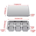 thumbnail image 1 of Stainless Steel Ice Trays With Lid Easy Release Metal For Freezer Ideal For Making Ice Cubes For Cocktails And Drinks, 1 of 8