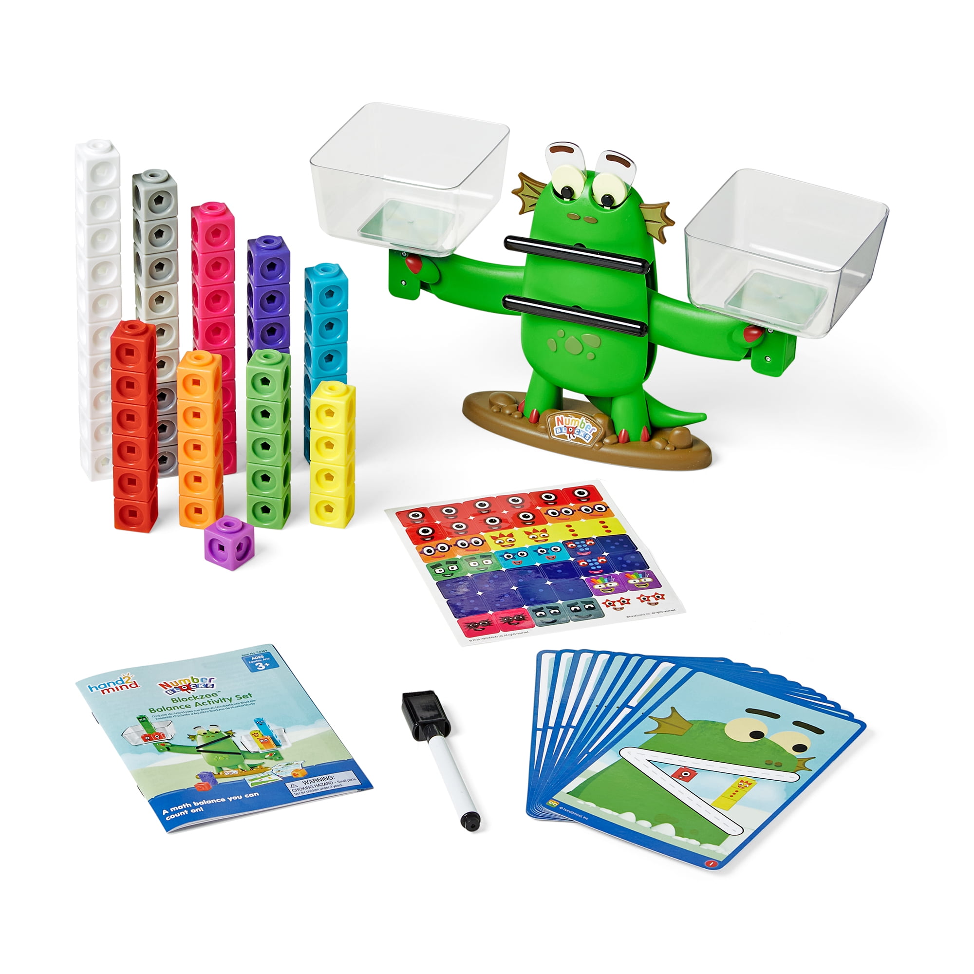 hand2mind Numberblocks Blockzee Balance Activity Set, Educational Math Games for Kids