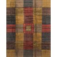 thumbnail image 1 of Ahgly Company Indoor Rectangle Abstract Red Brown Checkered Area Rugs, 2' x 5', 1 of 6