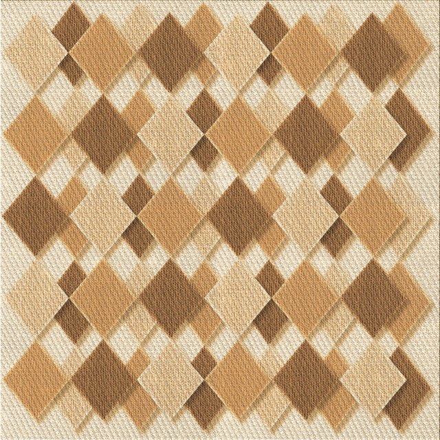 Ahgly Tapis d'Intérieur Lavable en Machine Carré Transitionnel Marron Or, 8 Pieds Carré