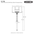 thumbnail image 3 of Lifetime Mammoth Lift Bolt Down (54-Inch Tempered Glass) Basketball System, 3 of 9