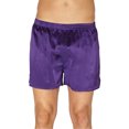 thumbnail image 1 of Intimo Mens Classic Silk Boxers, Amethyst, Small, 1 of 4