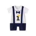 thumbnail image 1 of MeetoTime Combinaisons Bébé Garçons Filles Imprimé Col Rond Manches Courtes T-Shirt Nourrisson Tout-Petit Vêtements d'Été Bébé, 1 of 7