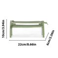 thumbnail image 3 of RXIRUCGD Sac à Stylos Transparent à Double Couche Sac à Stylos Triangulaire Transparent Étudiant Grande Capacité Sac de Rangement à Compartiments Sac de Papeterie, 3 of 5