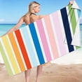 thumbnail image 4 of Beach Towel Microfiber Quick Dry Stripe Series Microfiber Towels Large Bath Towels Beach Towels Quick Drying Beach Towels Quick Drying Bath Towels Best Travel Beach Towel, 4 of 8