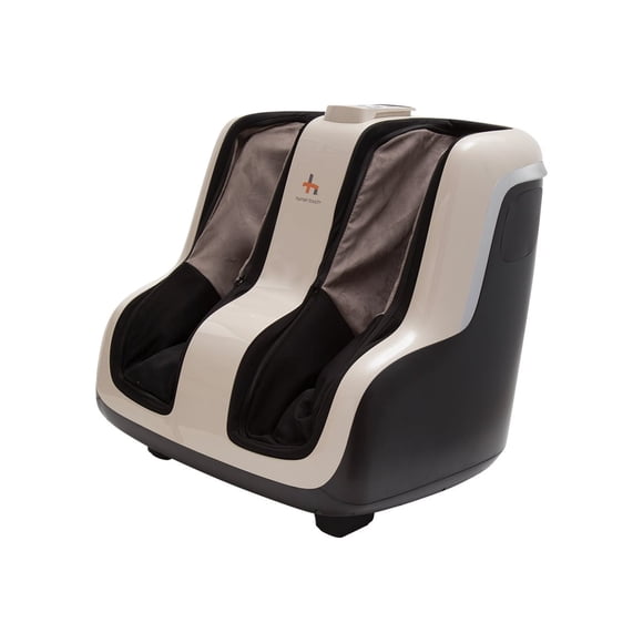 Human Touch Reflex SOL Foot & Calf Massager w/ Heat - Plantar Fasciitis Relief + Circulation + Shiatsu Deep Kneading + Vibrating for Stress + Compression - Adjustable for Women and Men up to Size 12