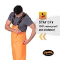 thumbnail image 3 of 5893 Flame Resistant PU Stretch Hi-Viz Rain Bib Overall, 3 of 8