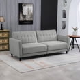 thumbnail image 2 of HOMCOM Canapé-Lit Convertible Moderne, Canapé-Lit Futon Pliant, Gris, 2 of 10