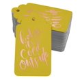 thumbnail image 1 of Inkdotpot Real Rose Gold Foil Baby It's Cold Outside Baby Shower Tags Favor Hang Paper Tags 50 Pack, 1 of 6