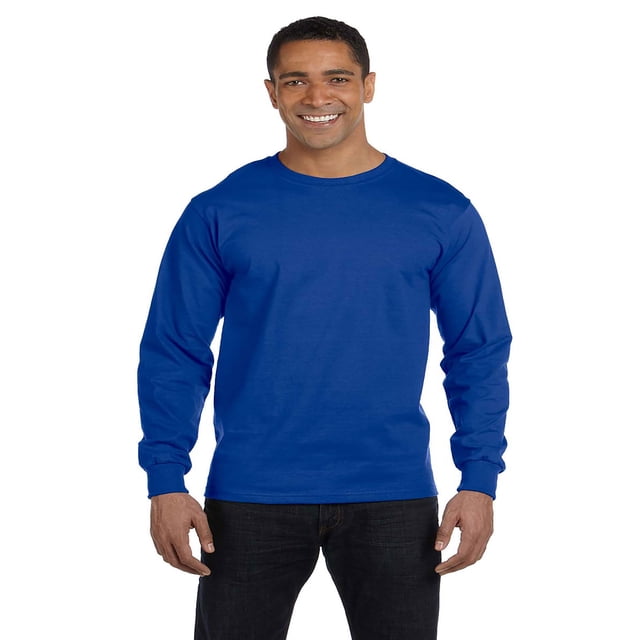 Hanes Men's TAGLESS® Comfortsoft® Long-Sleeve T-Shirt, Style 5286