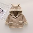 thumbnail image 1 of AAMILIFE Bébé Ours d'Automne et d'Hiver Oreilles Daim Capuche Veste Chaude composite Fausse Fourrure, 1 of 7