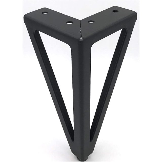 2 Pcs Pieds de Meubles de Remplacement Base Mobile pour TV Canapé Pieds de Remplacement (Couleur : Noir)