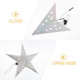 thumbnail image 2 of MasteelfCA 4pcs Christmas Pentagram Lampshade 3d Paper Five Point Star Ceiling Lampshade, 2 of 7
