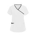 thumbnail image 2 of HongQid Scrub Tops for Women — Classic Fit, Pocket, Four-Way Stretch, Anti-Wrinkle, 2 of 5