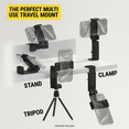 thumbnail image 2 of Scosche SUHTRVL-SP Travel Mount Universal Phone Mount Black, 2 of 7