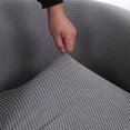 thumbnail image 4 of Housse de Fauteuil Jacquard 2024, Housse de Fauteuil Simple, Fauteuil d'Appoint, Housse de Canapé Tonneau, Housse de Canapé Extensible en Spandex Élastique Uni, 4 of 5