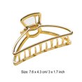 thumbnail image 3 of Pince à Griffes Style Simple Poignée Portable Alliage Robuste Accessoires de Décoration Géométrique Barrettes pour Femmes KC Or/arc, 3 of 6