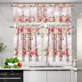 thumbnail image 4 of Cross Floral Kitchen Curtains, Decor for Home Valances for Windows,Kitchen Curtains and Valances Set Fall Decorations for Home Kitchen Window Curtains Over Sink Small Kitchen Curtains, 4 of 5