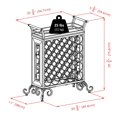thumbnail image 2 of Winsome Silvano Wine Rack 5x5 with Removable Tray, Dark Bronze - 87523, 2 of 6