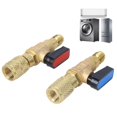 thumbnail image 4 of LHCER Outils de Climatisation, Valve de Chargement de Climatisation, Valve de Réfrigérateur Adaptateur de Tuyau de Chargement de Climatisation Valve à Bille pour R22 R410A, 4 of 8