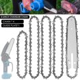 thumbnail image 1 of EIGTHTAIL 5Pcs Mini Chainsaw Chain with Replacement Saw Chain Bar 4/6inch Metal Guide Saw Chain Wear-Resistant Woodworking, 1 of 11