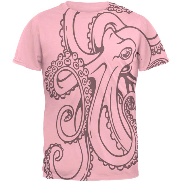 Octopus T-shirt pour Homme Outline